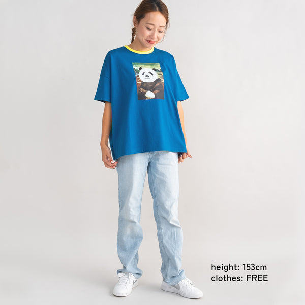 【New Arrival / キッズ&ママサイズ】ami amie : モナ・パンダTシャツ/261007