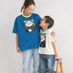 【New Arrival / キッズ&ママサイズ】ami amie : モナ・パンダTシャツ/261007