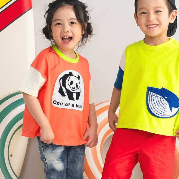 【New Arrival / キッズ&ママサイズ】ami amie : パンダTシャツ/261009