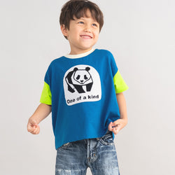 【New Arrival / キッズ&ママサイズ】ami amie : パンダTシャツ/261009