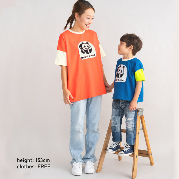 【New Arrival / キッズ&ママサイズ】ami amie : パンダTシャツ/261009