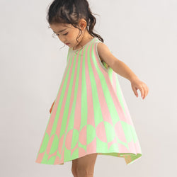 【New Arrival】ami amie : ノースリーブグラフィックAラインワンピース/261014