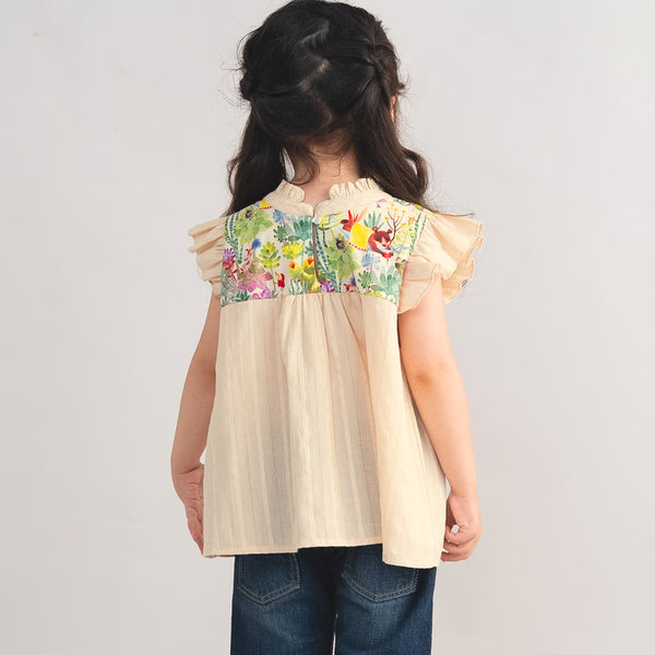 【New Arrival】ami amie : エリザベスカラーノースリーブチュニック/261015