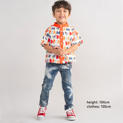 【New Arrival】ami amie : バンドカラー半袖シャツ/261016