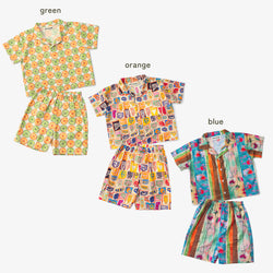 【New Arrival】ami amie : カラフル柄セットアップ/261017