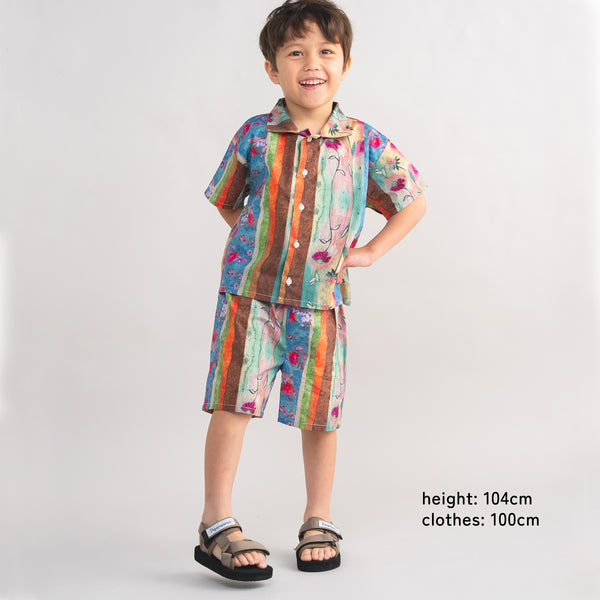 【New Arrival】ami amie : カラフル柄セットアップ/261017