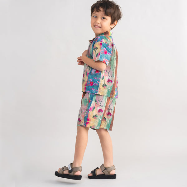 【New Arrival】ami amie : カラフル柄セットアップ/261017