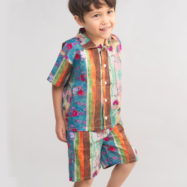 【New Arrival】ami amie : カラフル柄セットアップ/261017