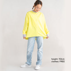 【キッズ&ママサイズ】ami amie : バンドカラー長袖シャツ/261018