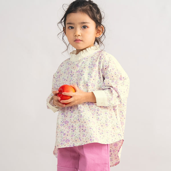 【キッズ&ママサイズ】ami amie : エリザベスカラー長袖シャツ/261019