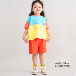 キッズ】カラフルショートパンツ＋トップスセット｜子供服 男の子