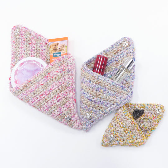 sawada itto：サワダイット-デジタル編み図2002t-2-三角マトリョーシカポーチ