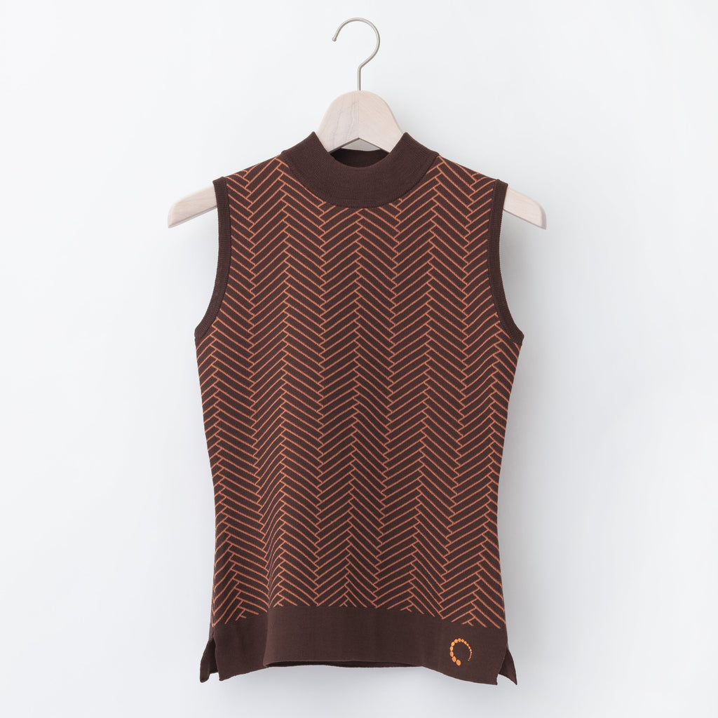 《SALE》ハリーストレッチ 12G ジャガードニット ベスト〈WOMENS〉