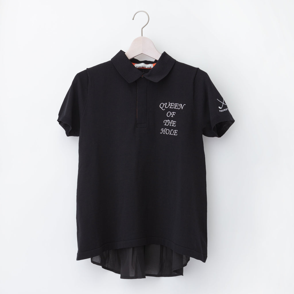 PERFECT TAN｜《SALE》ハイゲージニットポロ バックフレアトップス〈WOMENS〉
