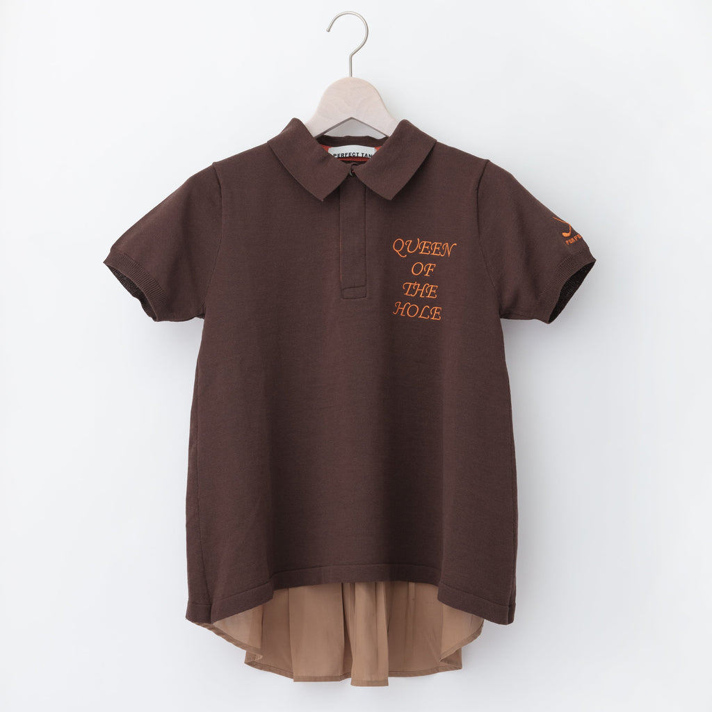 PERFECT TAN｜《SALE》ハイゲージニットポロ バックフレアトップス〈WOMENS〉