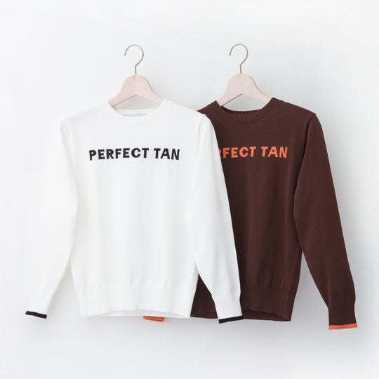PERFECT TAN｜《SALE》ハリーストレッチ 12Gニット ロゴトップス〈WOMENS〉
