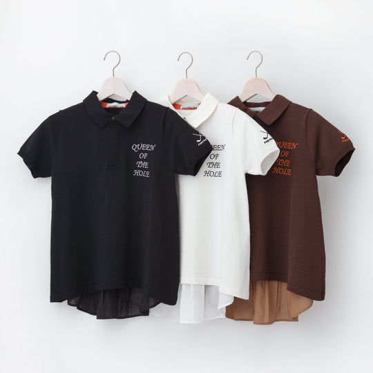 PERFECT TAN｜《SALE》ハイゲージニットポロ バックフレアトップス〈WOMENS〉