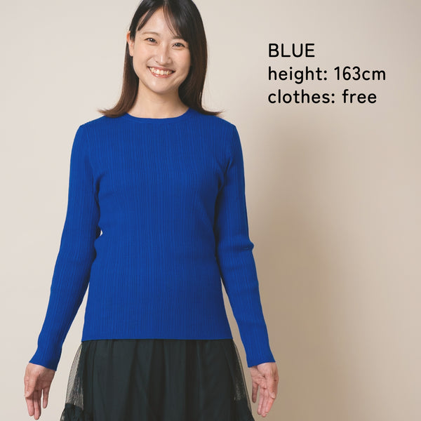 【New Arrival / キッズ&ママサイズ】ami amie : リブニットカットソー/990004