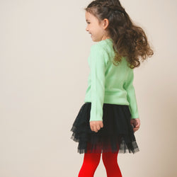 【New Arrival / キッズ&ママサイズ】ami amie : リブニットカットソー/990004