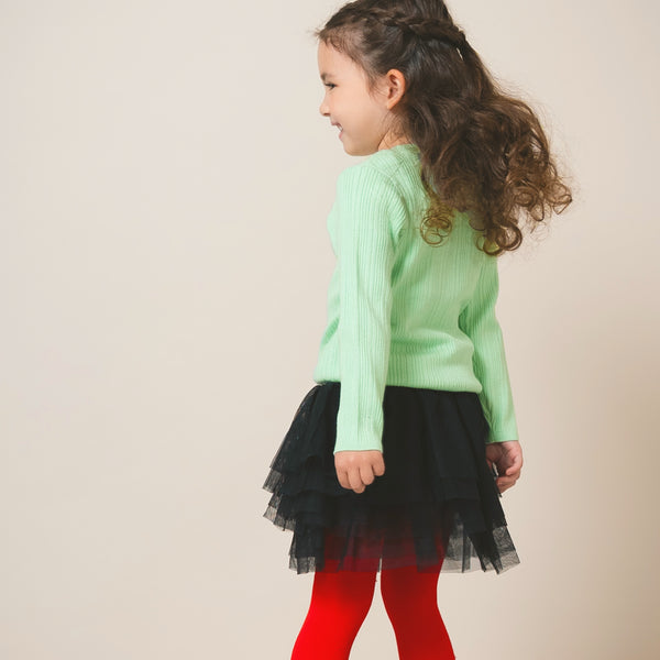 【New Arrival / キッズ&ママサイズ】ami amie : リブニットカットソー/990004