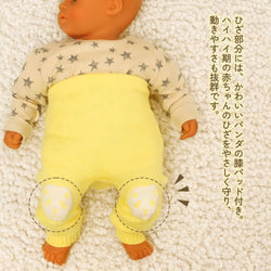 ami amie : パンダ膝当て付きベビーレギンス/990005)