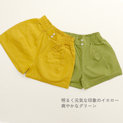 【New Arrival】ami amie : タックカラーショートパンツ/990006