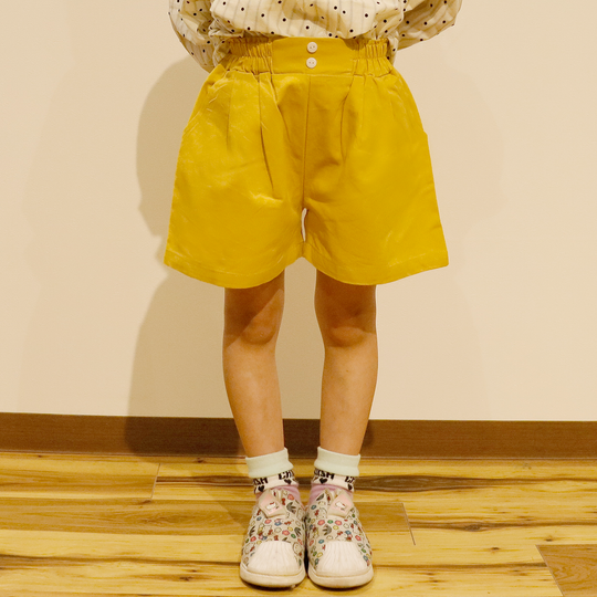 ami amie : タックカラーショートパンツ/990006