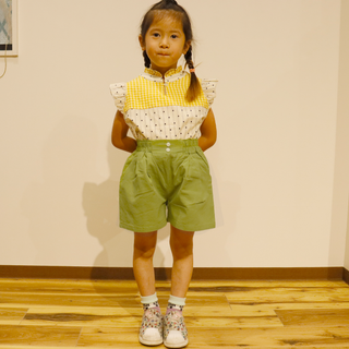 【New Arrival】ami amie : タックカラーショートパンツ/990006
