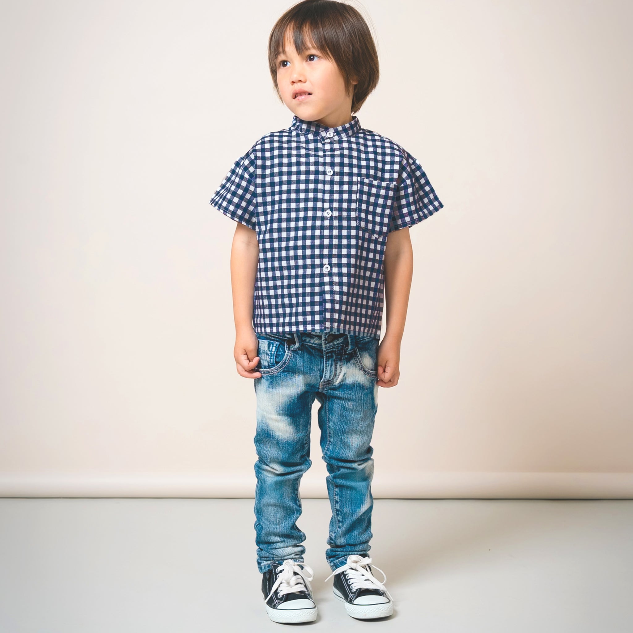 【New Arrival】ami amie : バンドカラーシャツ/990007