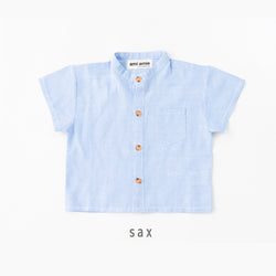 【New Arrival】ami amie : バンドカラーシャツ/990007