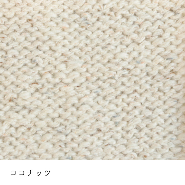 キャンディ ココナッツ 棒針編みの編み地
