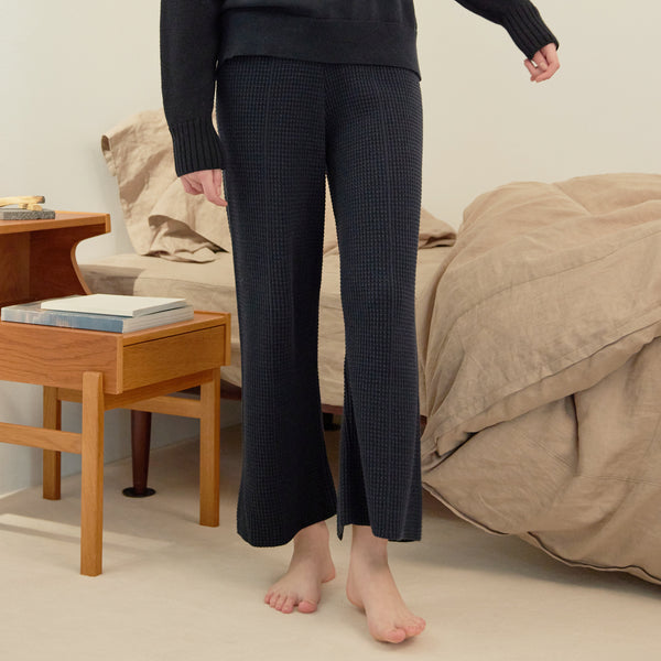 NETENE.：Puffy Knit Pants パフィーニットパンツ