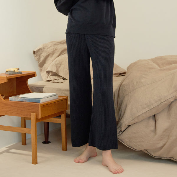 NETENE.：Puffy Knit Pants パフィーニットパンツ