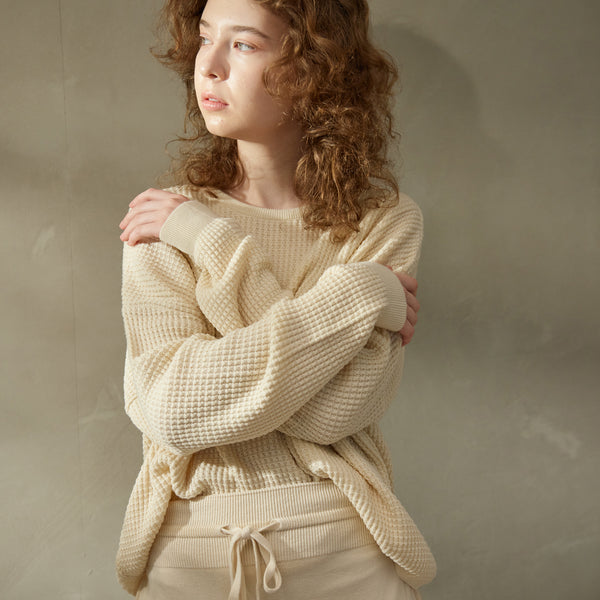 NETENE.：Puffy Knit Pullover パフィーニットプルオーバー