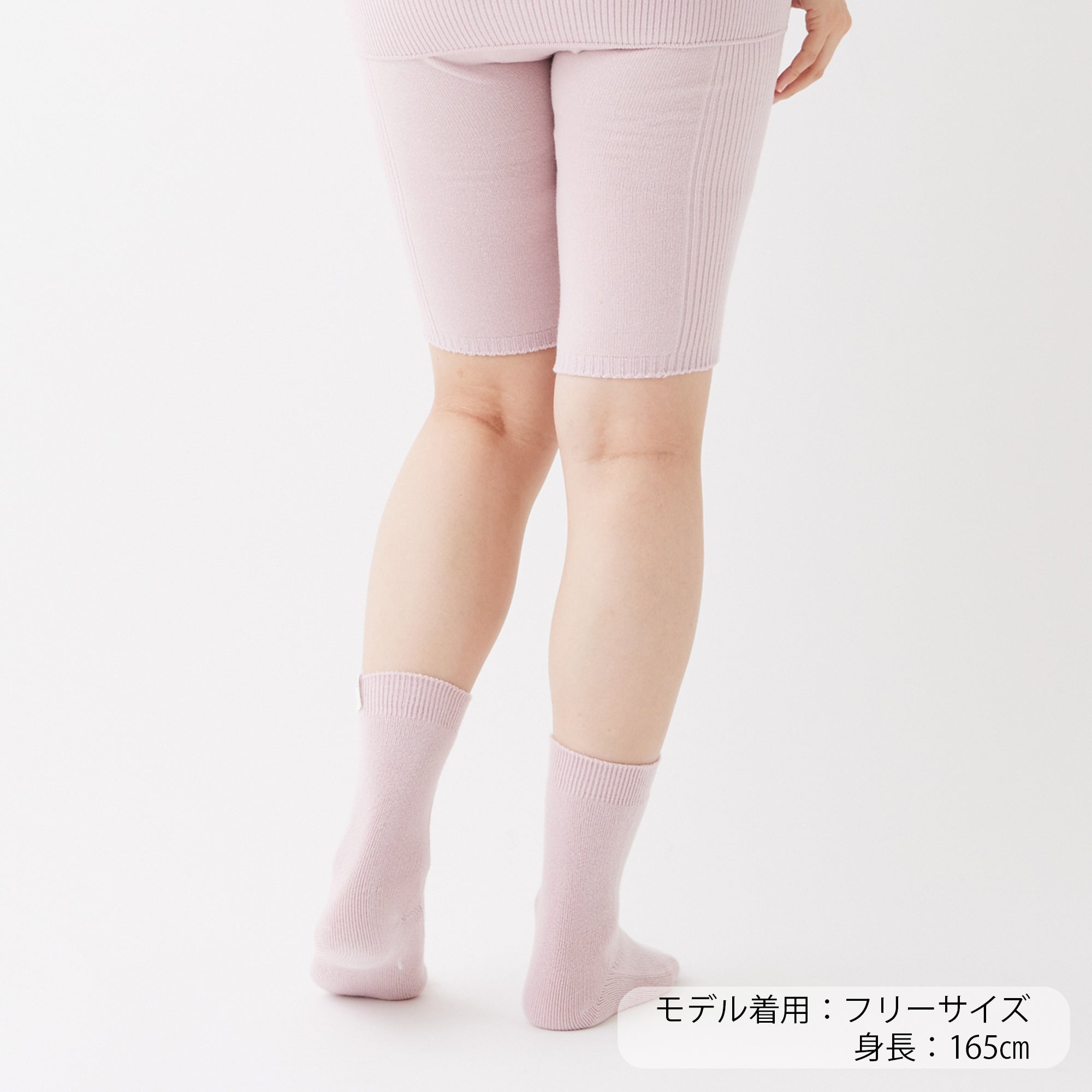 NETENE.：Double Knit Socksダブルニットソックス (PINK SALT)