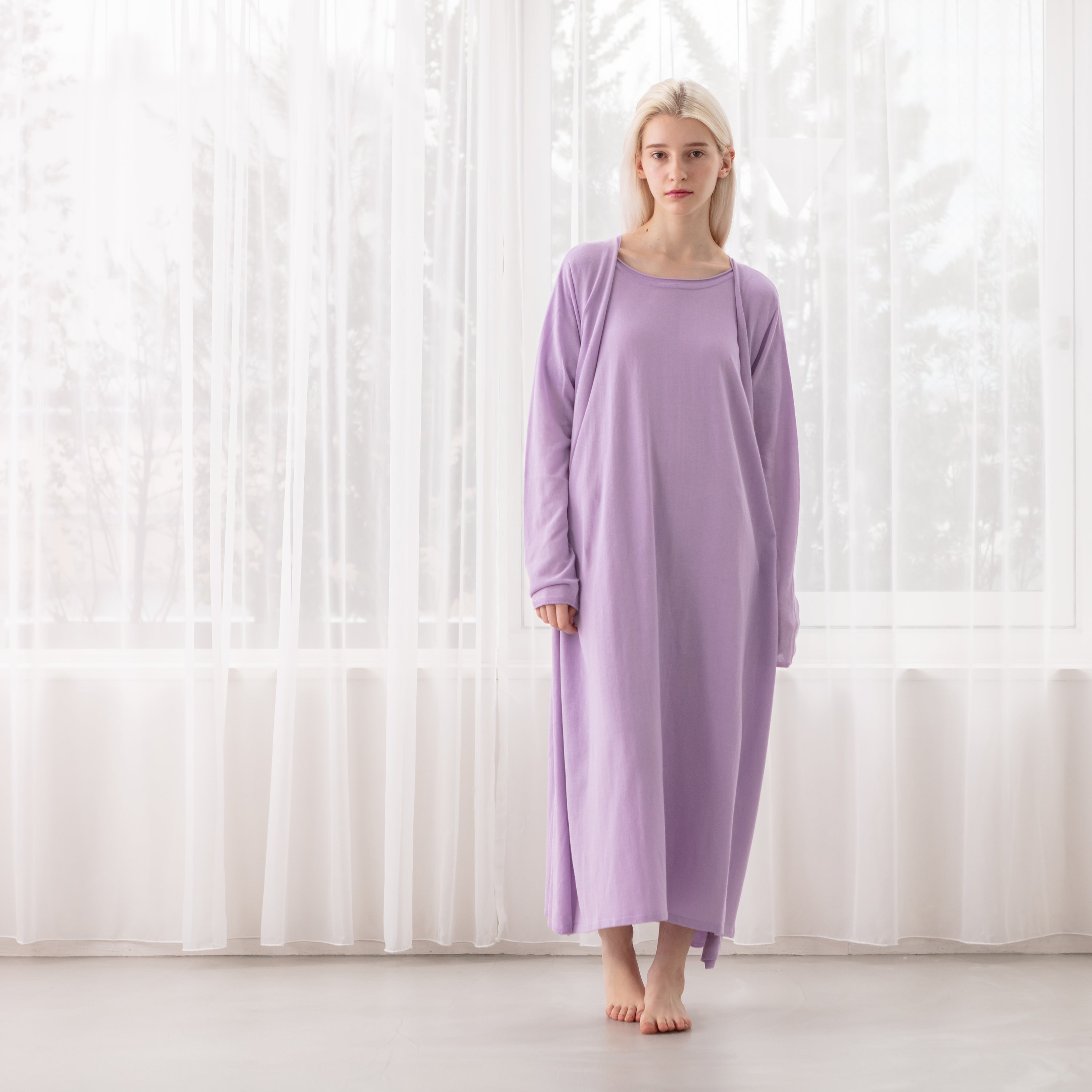 NETENE.：《SALE》Cozy Cotton Knit One Piece コージーコットンニットワンピース