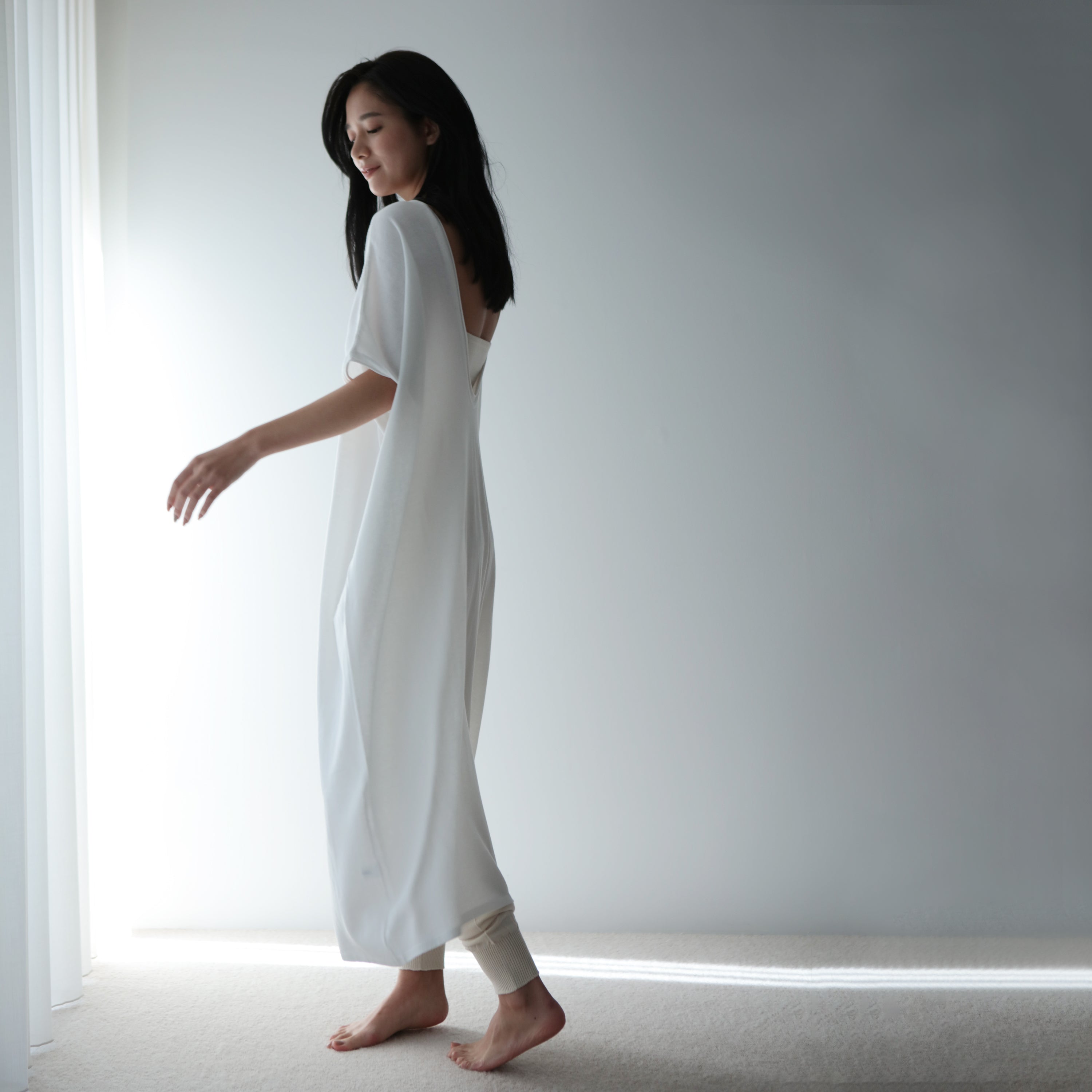 NETENE.：《SALE》Cozy Cotton Knit One Piece コージーコットンニットワンピース