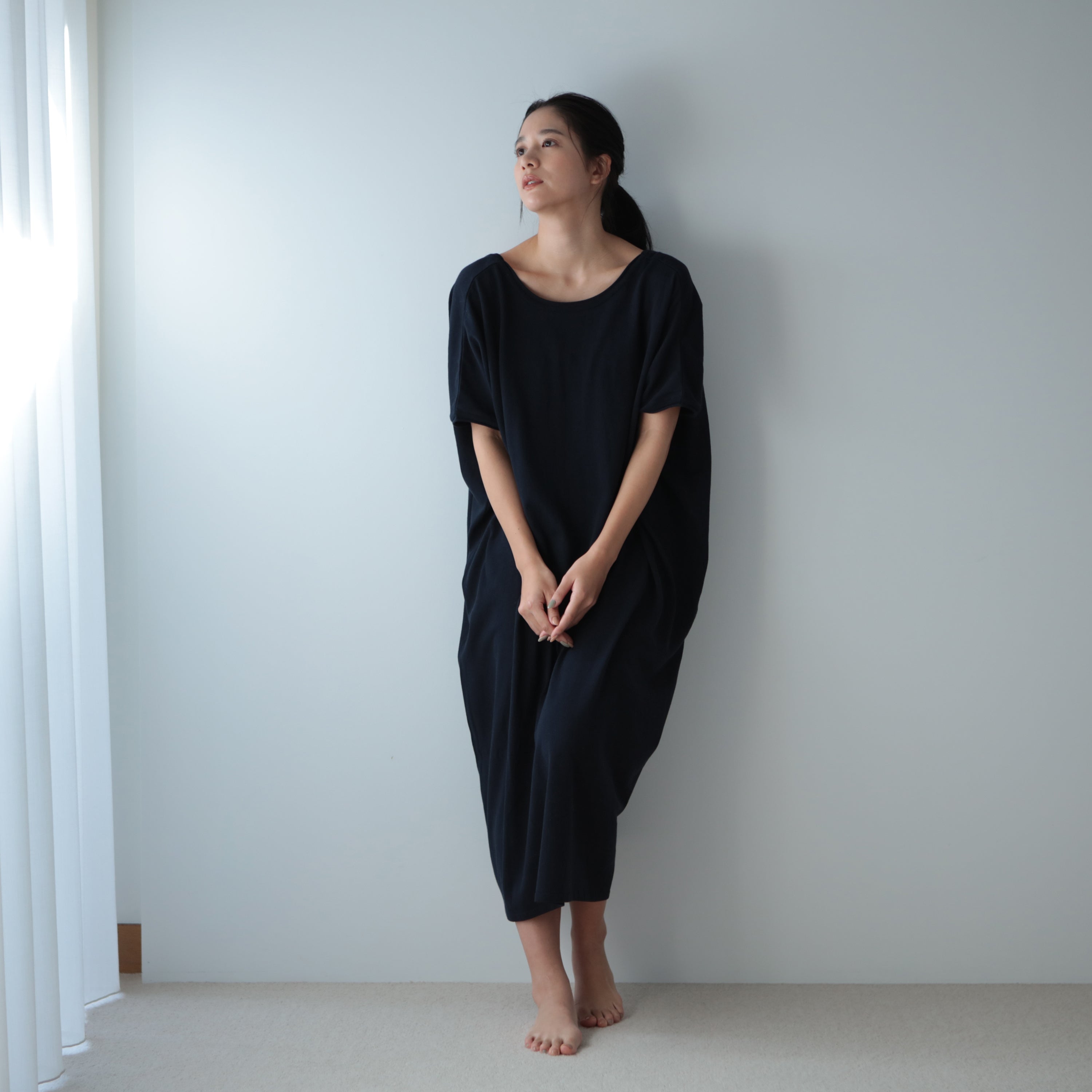 NETENE.：《SALE》Cozy Cotton Knit One Piece コージーコットンニットワンピース