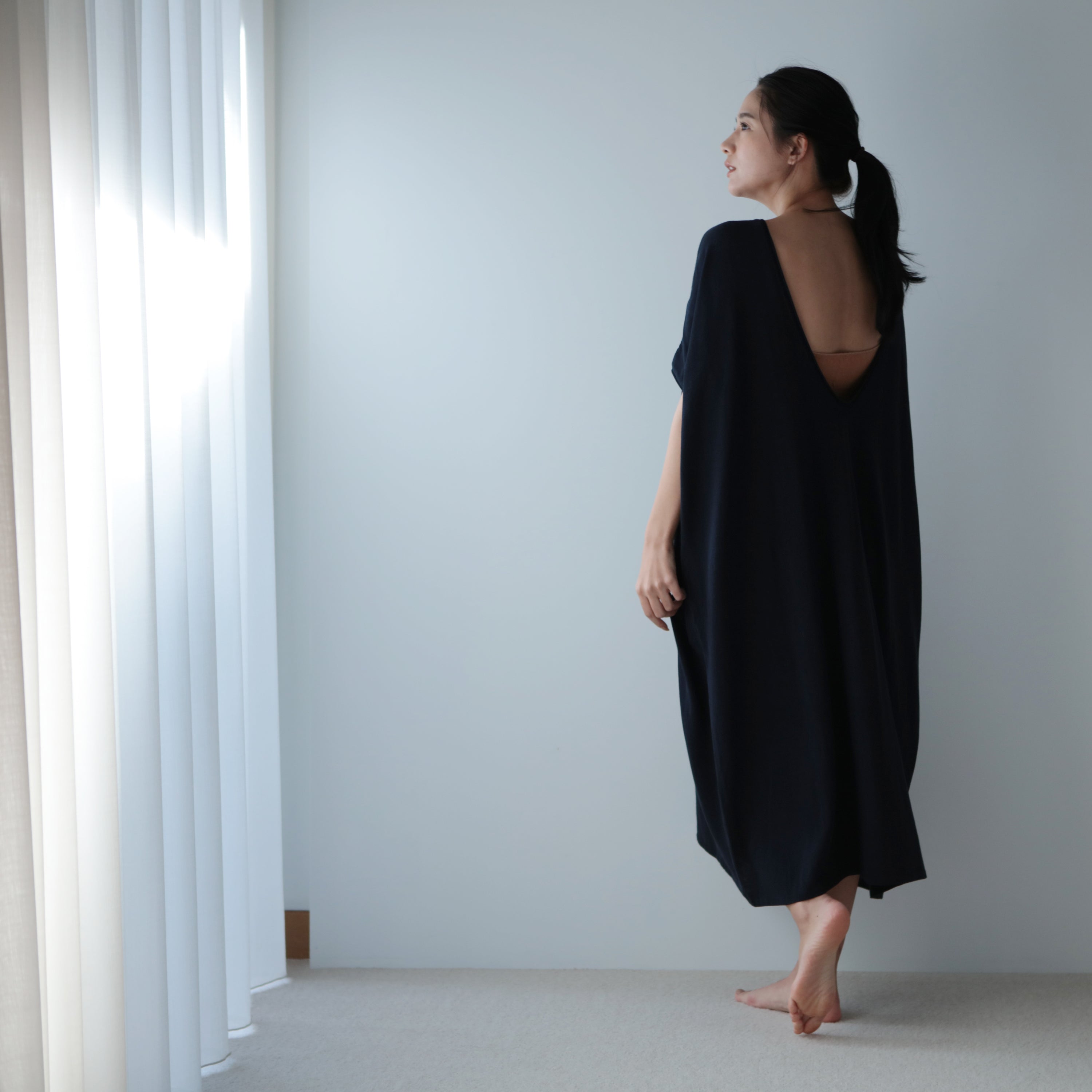 NETENE.：《SALE》Cozy Cotton Knit One Piece コージーコットンニットワンピース
