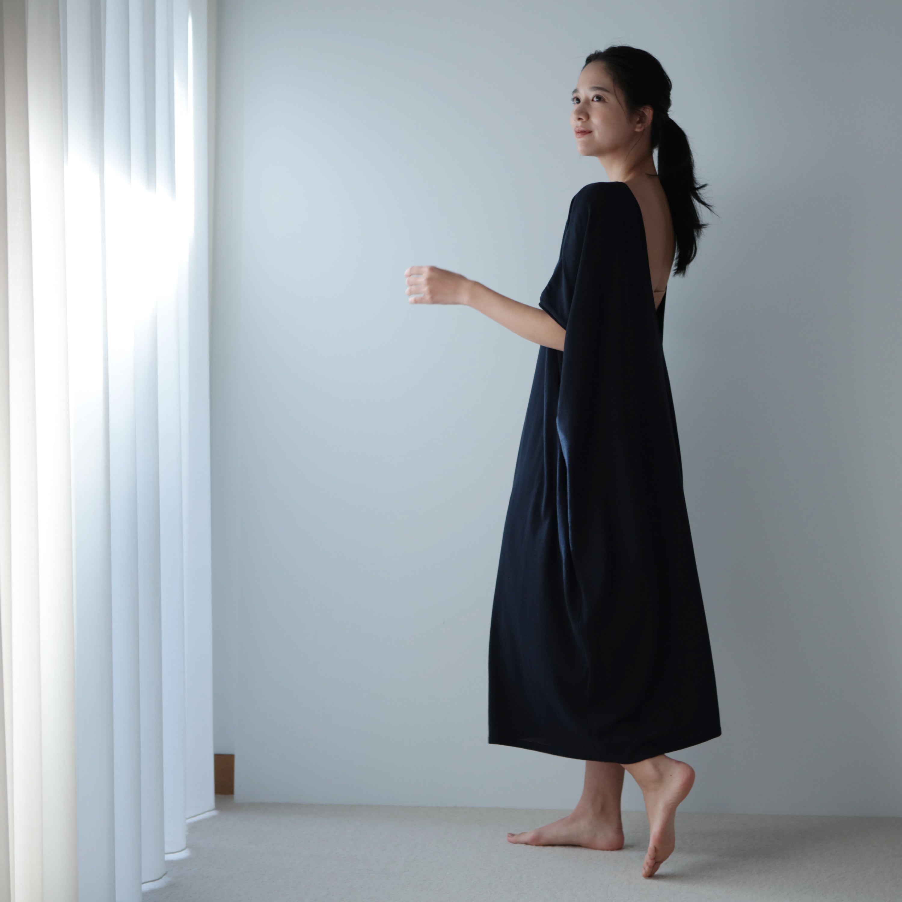 NETENE.：《SALE》Cozy Cotton Knit One Piece コージーコットンニットワンピース