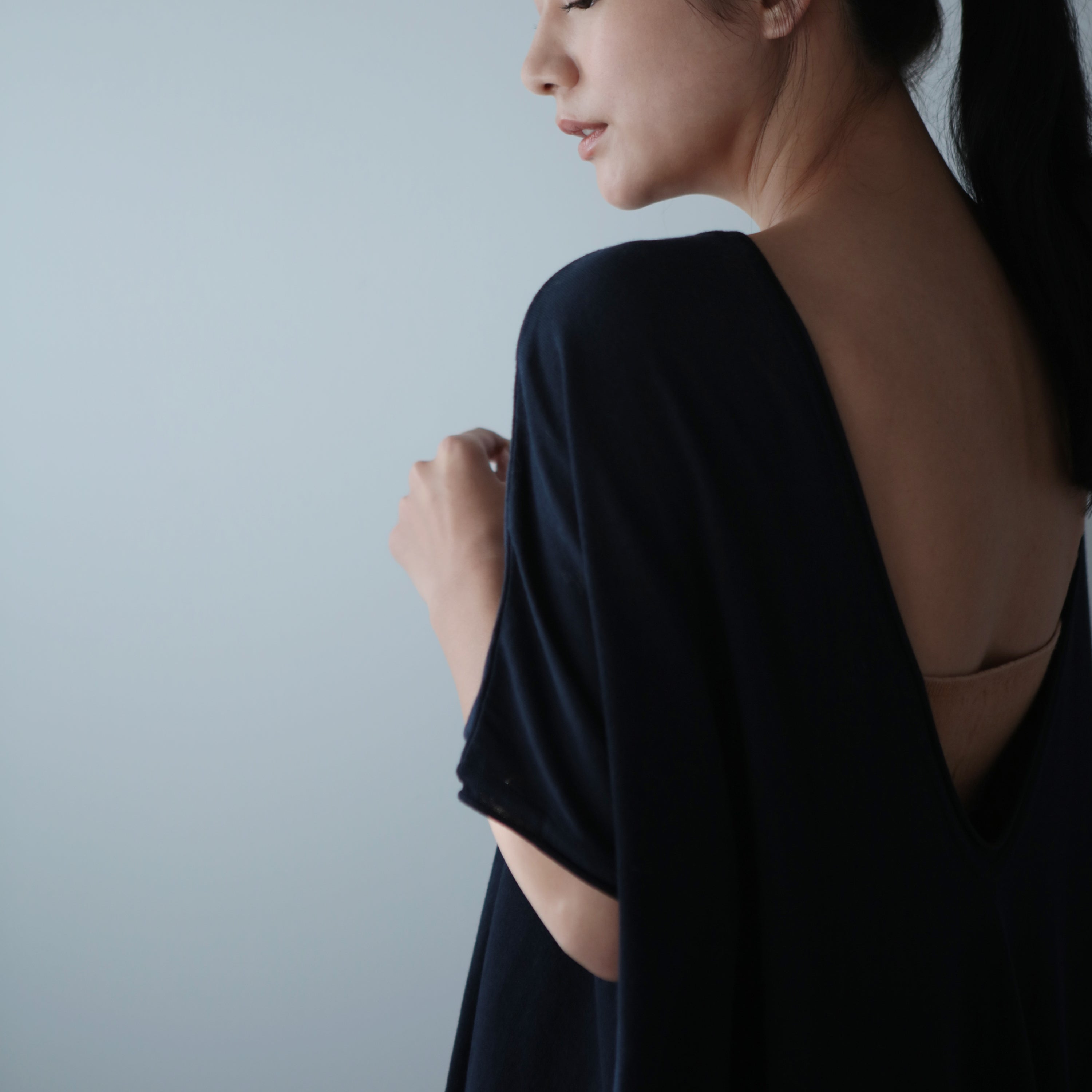NETENE.：《SALE》Cozy Cotton Knit One Piece コージーコットンニットワンピース