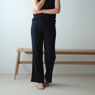 NETENE.：Fika Random Rib Knit pants フィーカ ランダムリブニットパンツ