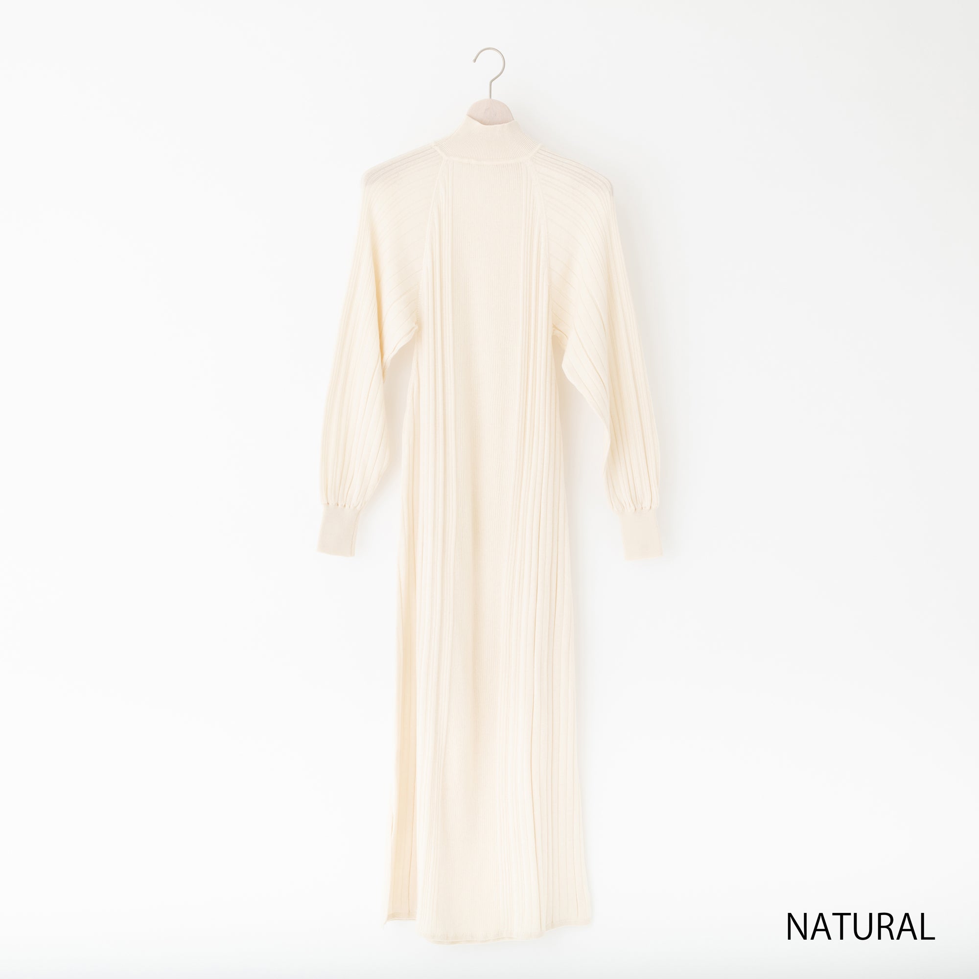 NETENE.：Fika Random Rib Knit Dress フィーカ ランダムリブニットワンピース