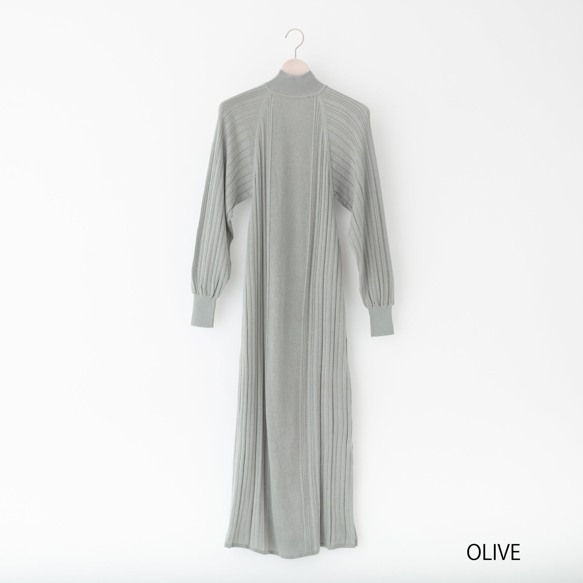 NETENE.：Fika Random Rib Knit Dress フィーカ ランダムリブニットワンピース