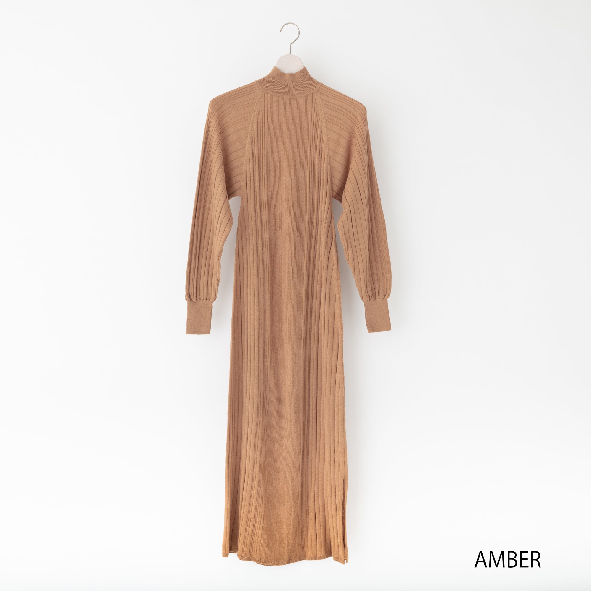 NETENE.：Fika Random Rib Knit Dress フィーカ ランダムリブニットワンピース
