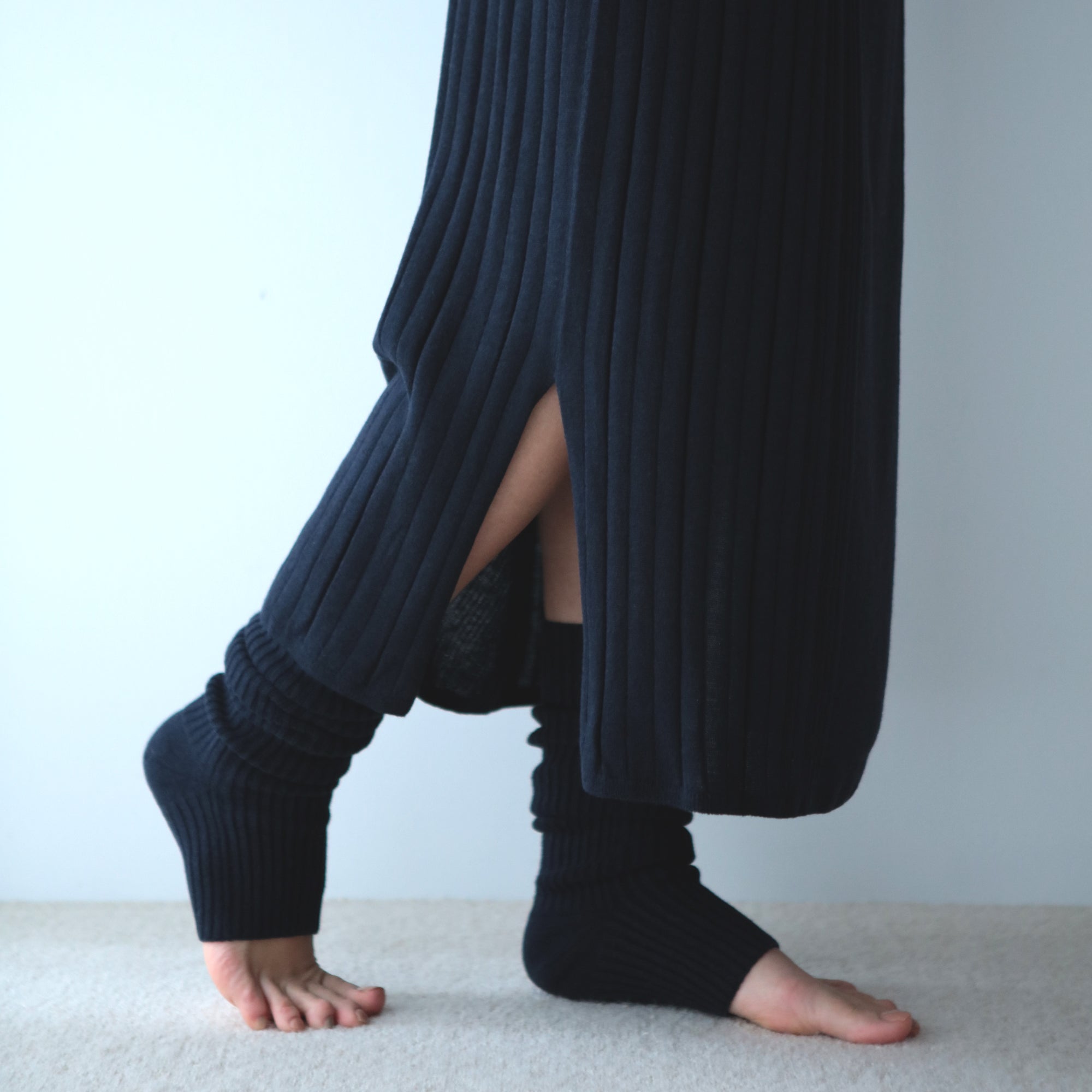 NETENE.：Fika Random Rib Knit Dress フィーカ ランダムリブニットワンピース