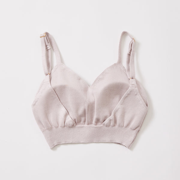 NETENE.：Silk Knit Bralette シルクニットブラレット