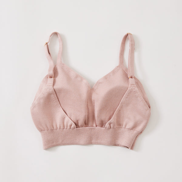 NETENE.：Silk Knit Bralette シルクニットブラレット