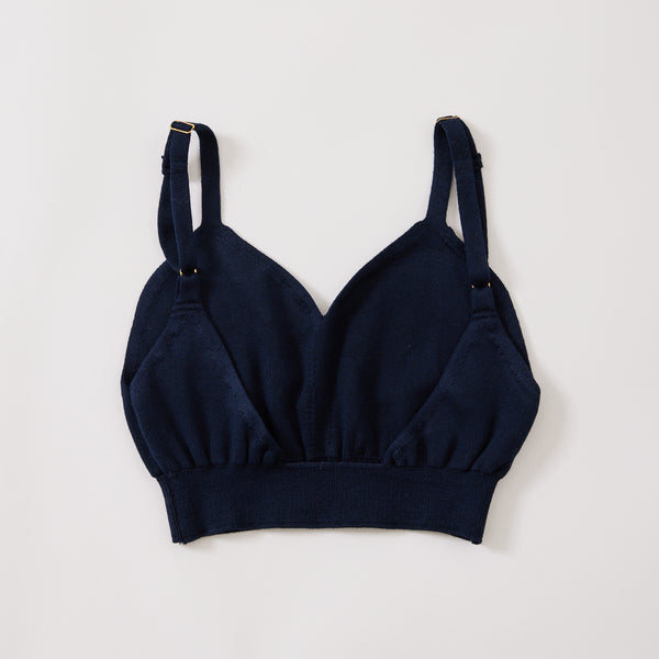 NETENE.：Silk Knit Bralette シルクニットブラレット