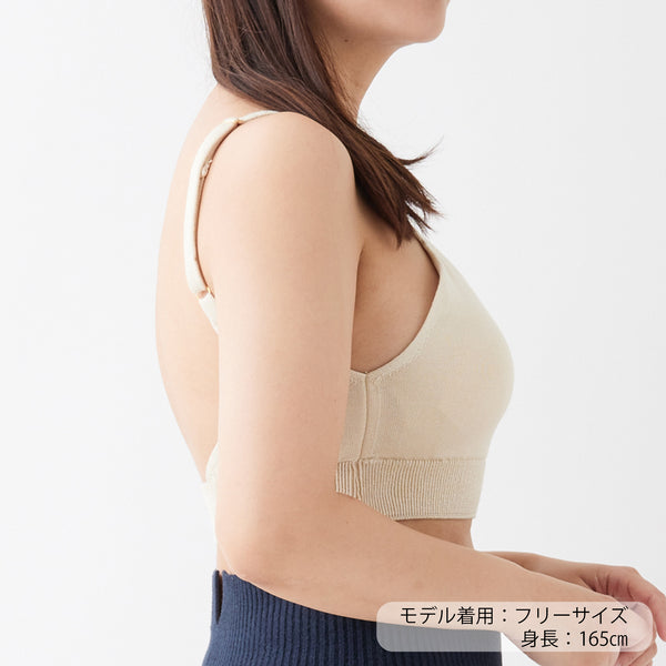 NETENE.：Silk Knit Bralette シルクニットブラレット